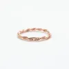 Rose Gold Plated Double Twisted Ring sold by Silver Lotus