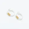 Gold Vermeil Flat Kebaikan Hoops sold by Silver Lotus
