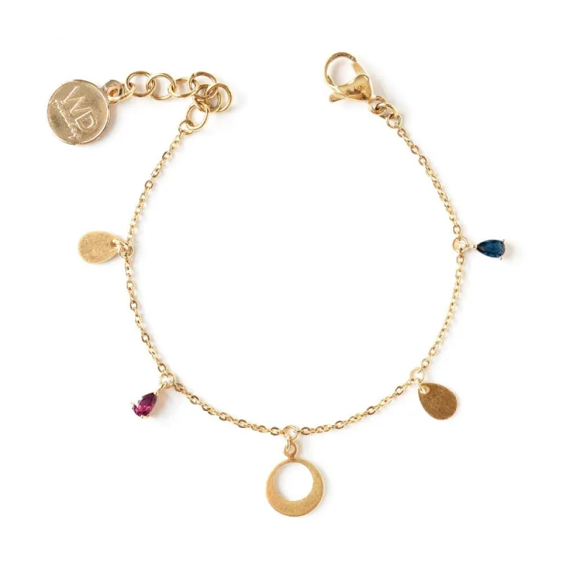 Horizon Crystal Gold Bracelet made by Silver Lotus