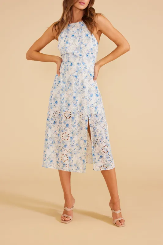 Alba Broderie Midi Dress sold by Silver Lotus