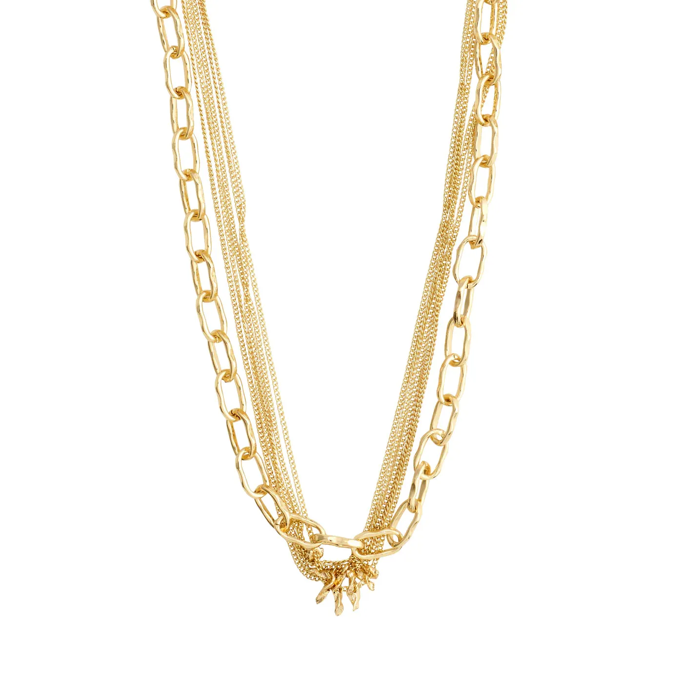 Pause Gold Plated 2-in-1 Chain Necklace sold by Silver Lotus