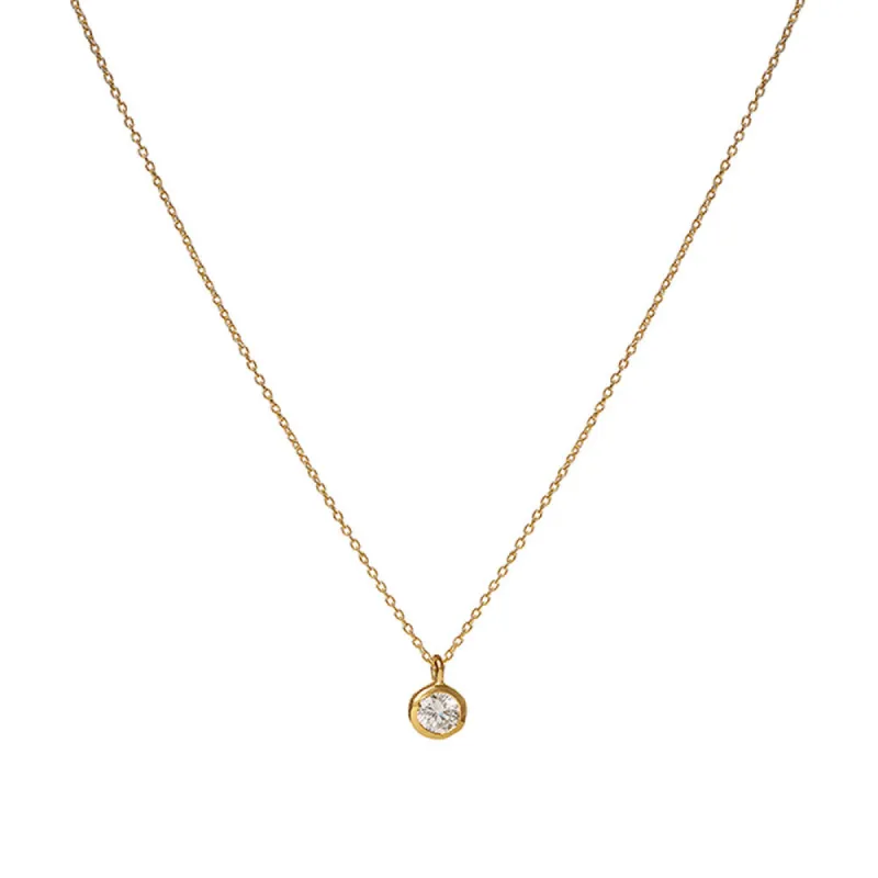 April Birthstone Necklace sold by Silver Lotus