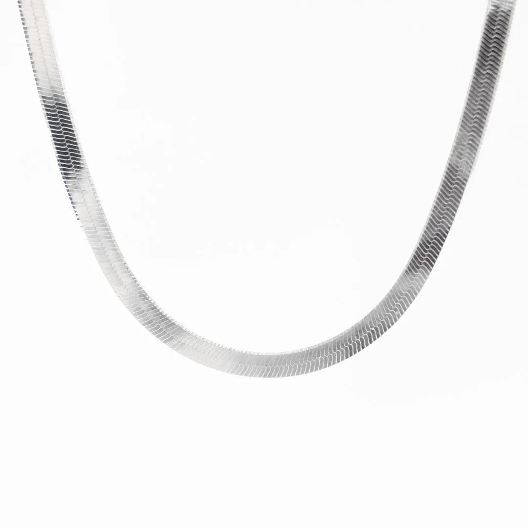 Silver Herringbone Chain sold by Silver Lotus