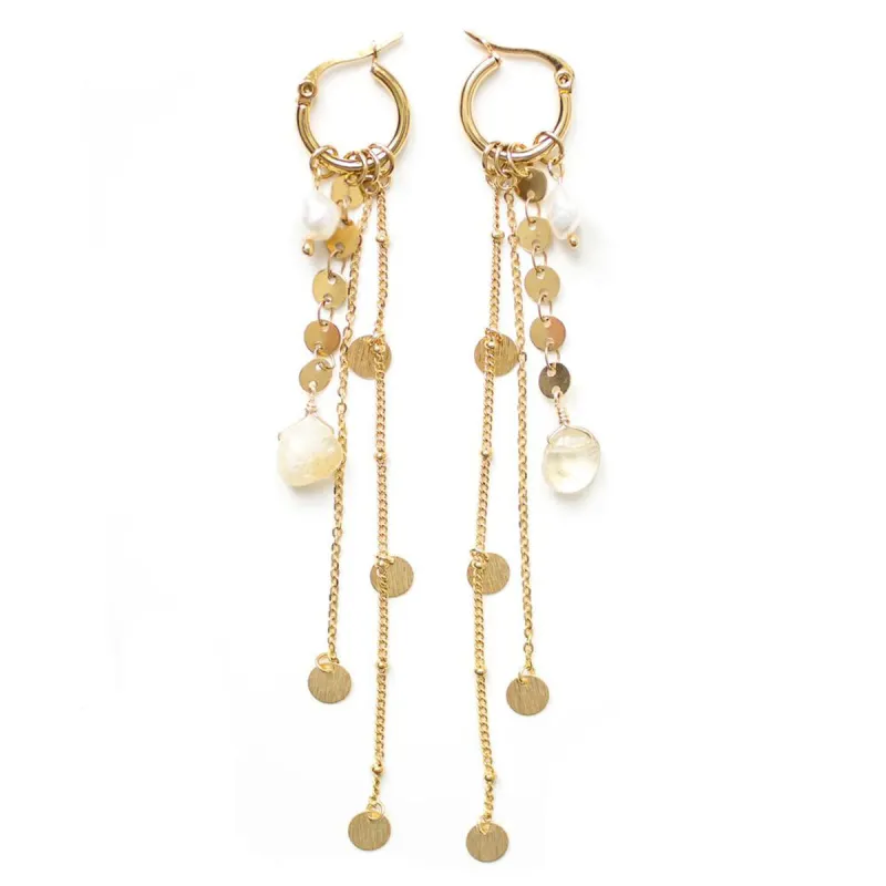 Honey Gold Hoops sold by Silver Lotus