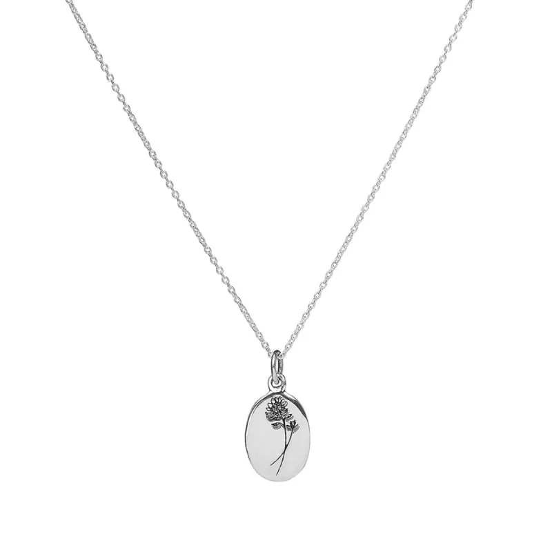 November Birth Month Flower Necklace sold by Silver Lotus