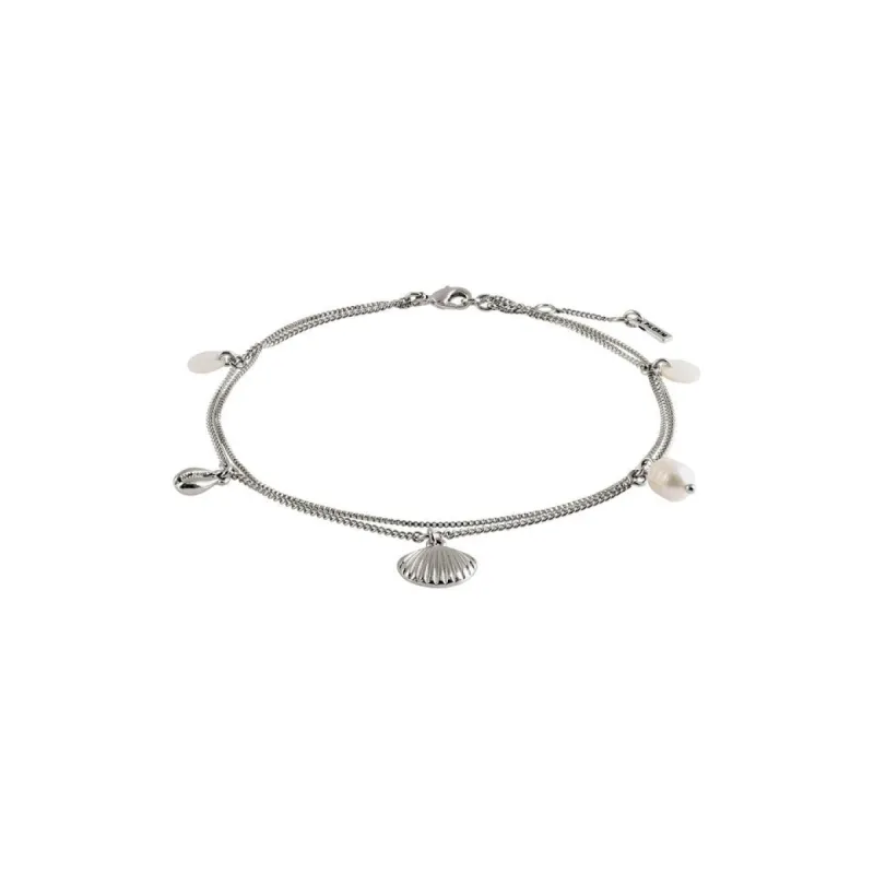 Love Silver Plated Ankle Chain sold by Silver Lotus
