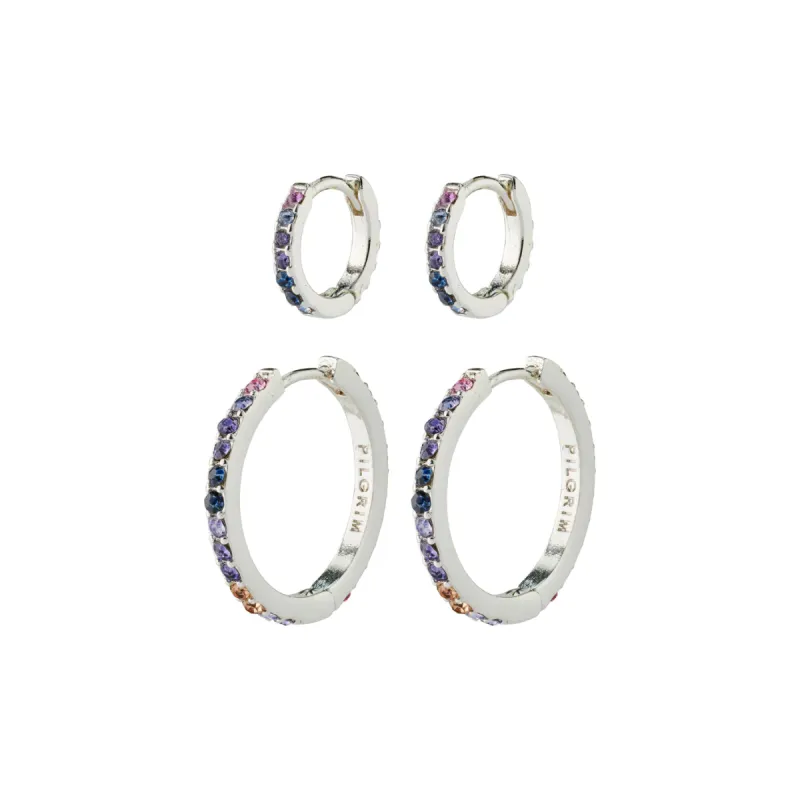 Reign Silver Plated Crystal Earring Set sold by Silver Lotus