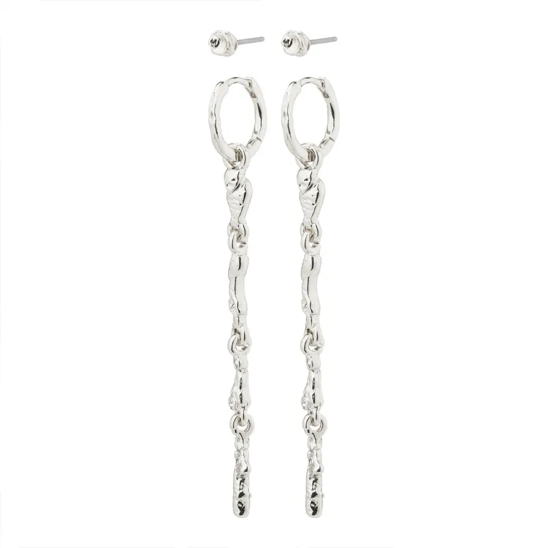 Breathe Silver Plated 2-in-1 Earring Set sold by Silver Lotus