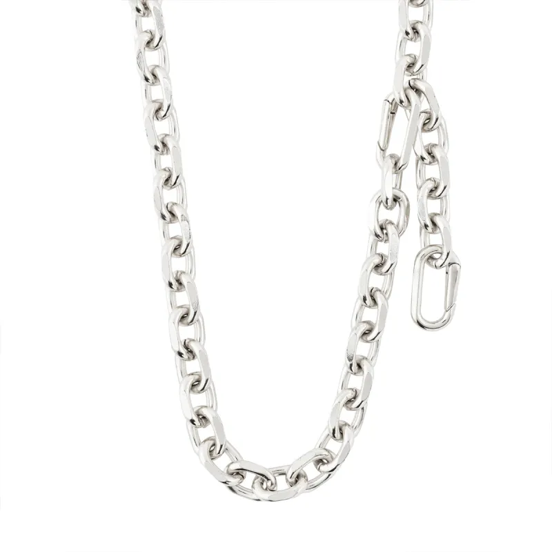 Euphoric Silver Plated Cable Chain Necklace sold by Silver Lotus