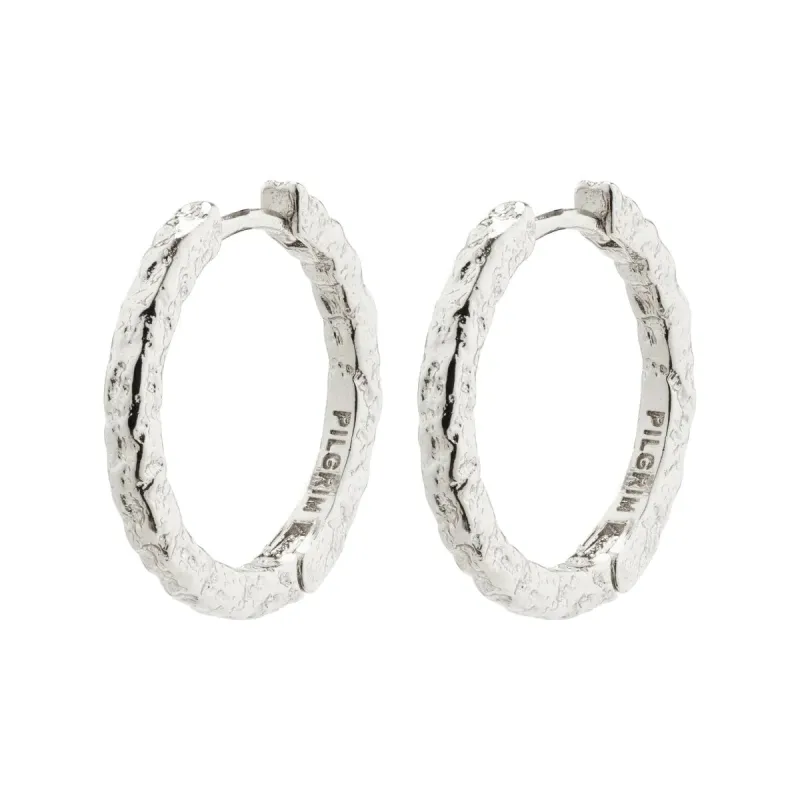 Elanor Silver Plated Hoops sold by Silver Lotus