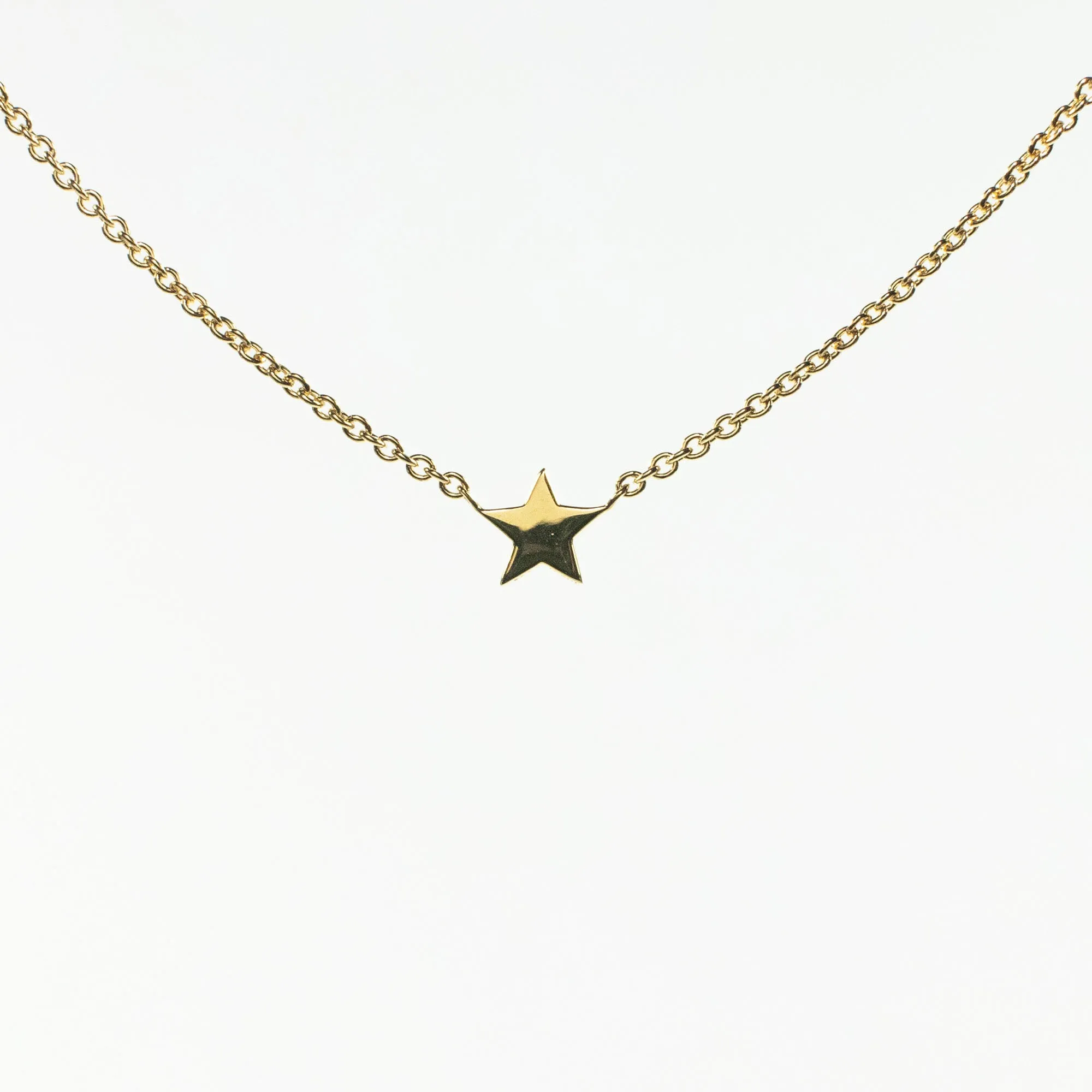 Gold Vermeil Star Necklace sold by Silver Lotus