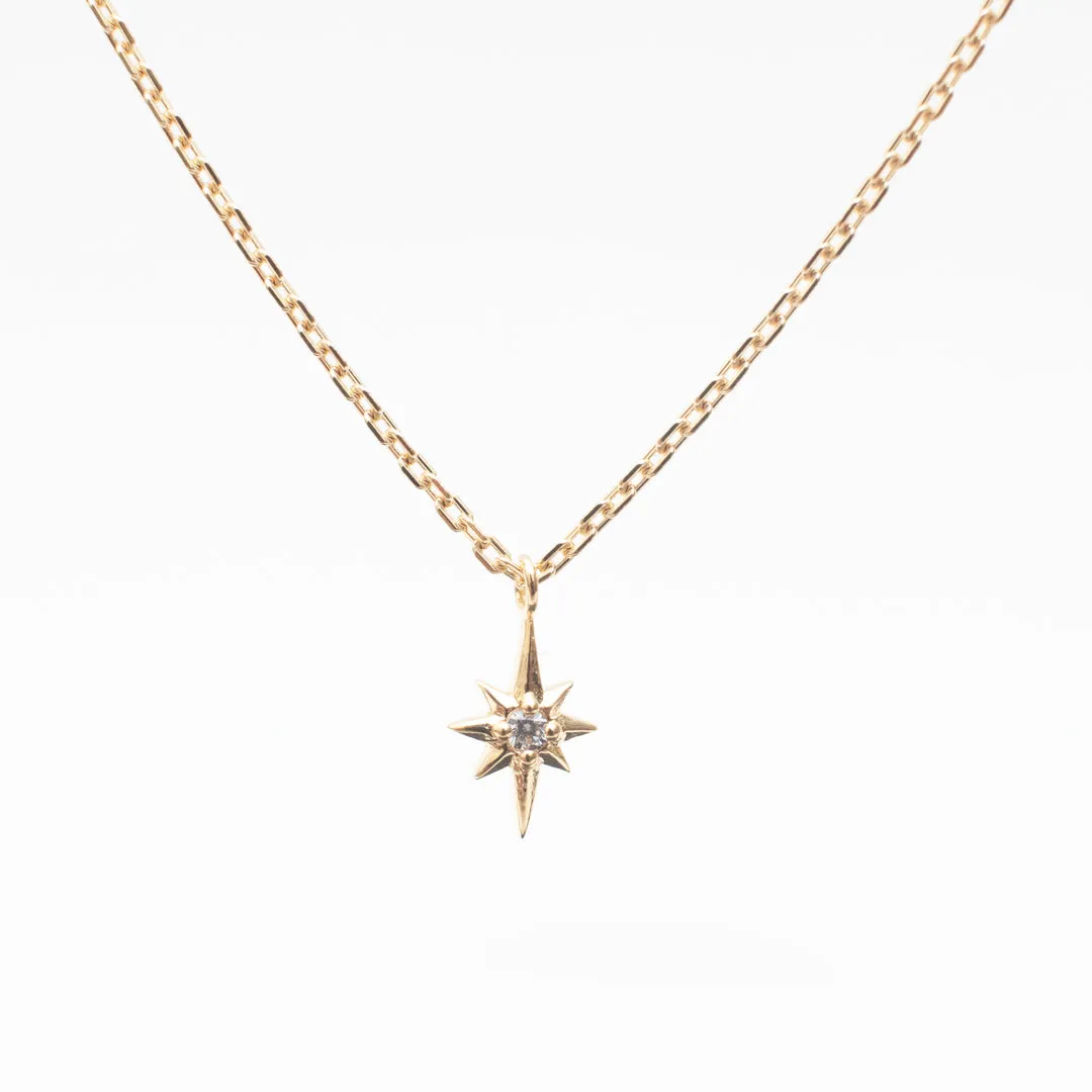 Tiny Gold Vermeil North Star Necklace sold by Silver Lotus
