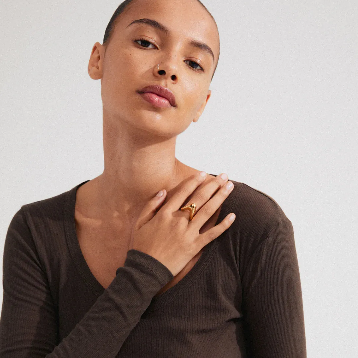 Cloud Gold Plated Ring sold by Silver Lotus product image thumbnail 2