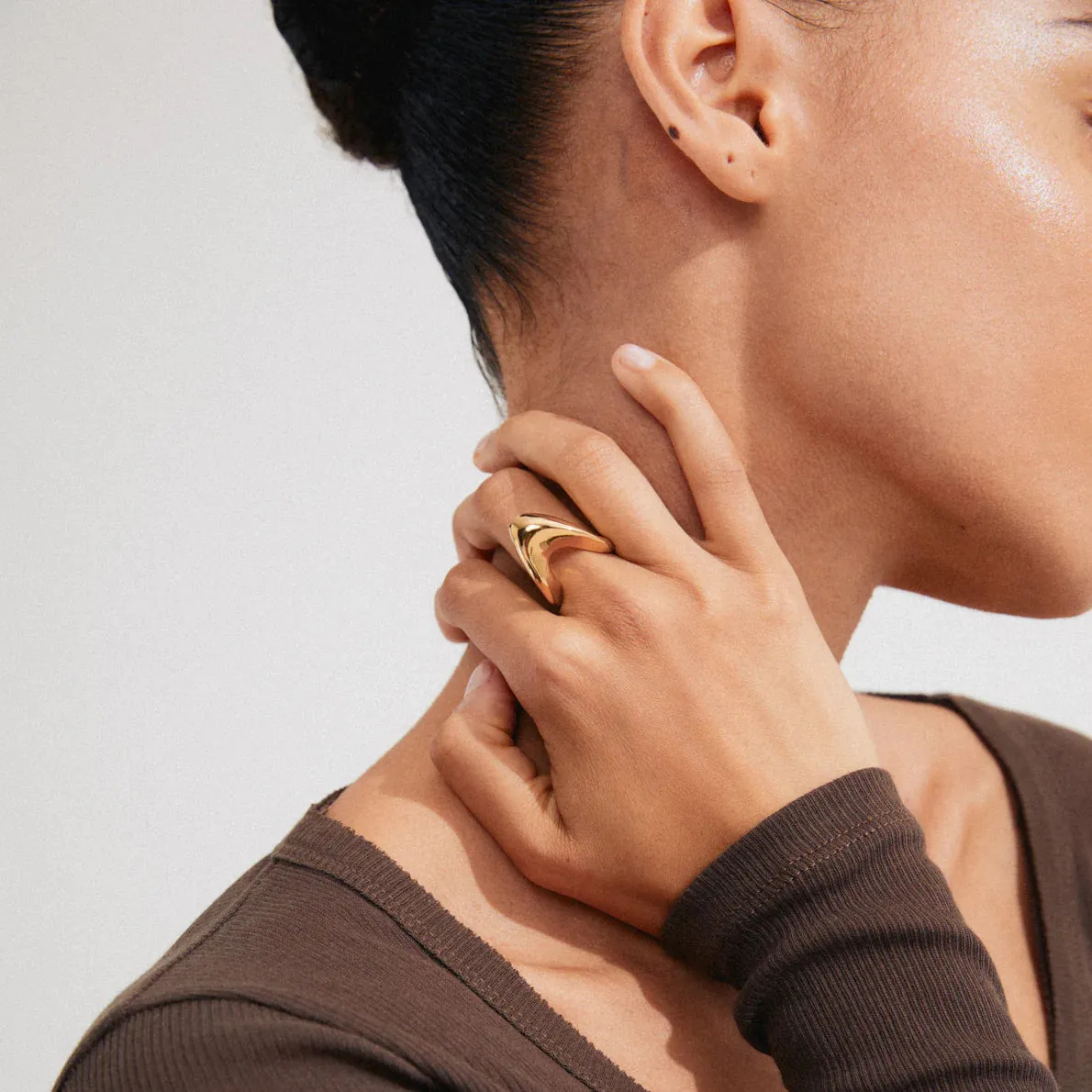 Cloud Gold Plated Ring sold by Silver Lotus product image thumbnail 3