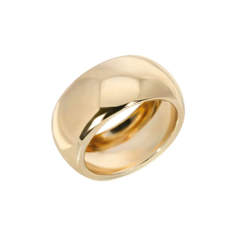 Gold Plated Domed Ring sold by Silver Lotus