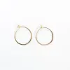 Thin Extra Small Gold Vermeil Hoops sold by Silver Lotus