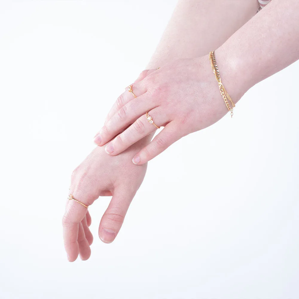 Gold Plated Flat Curb Bracelet sold by Silver Lotus product image thumbnail 2