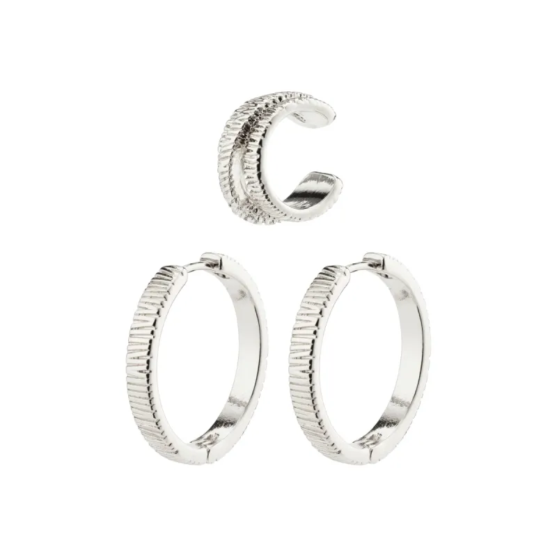 Care Silver Plated Earring Set sold by Silver Lotus