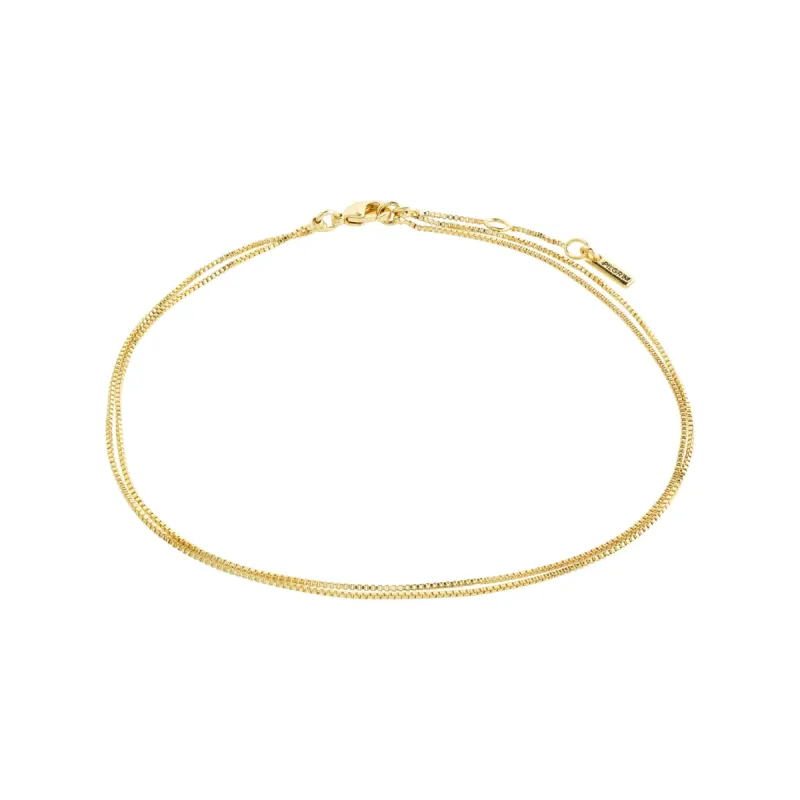 Care Gold Plated Double Ankle Chain sold by Silver Lotus