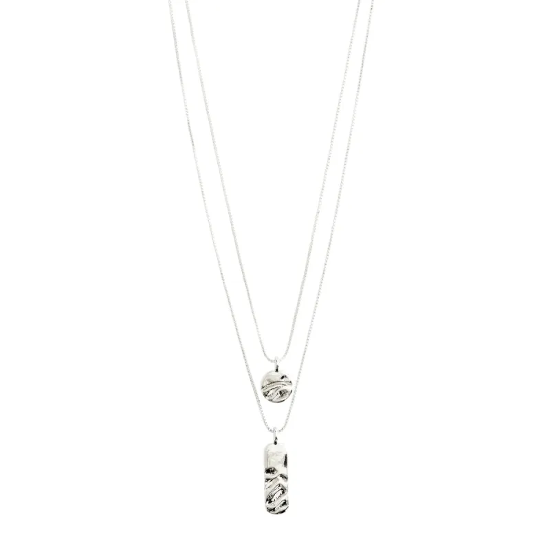 Blink Silver Plated 2-in-1 Necklace sold by Silver Lotus