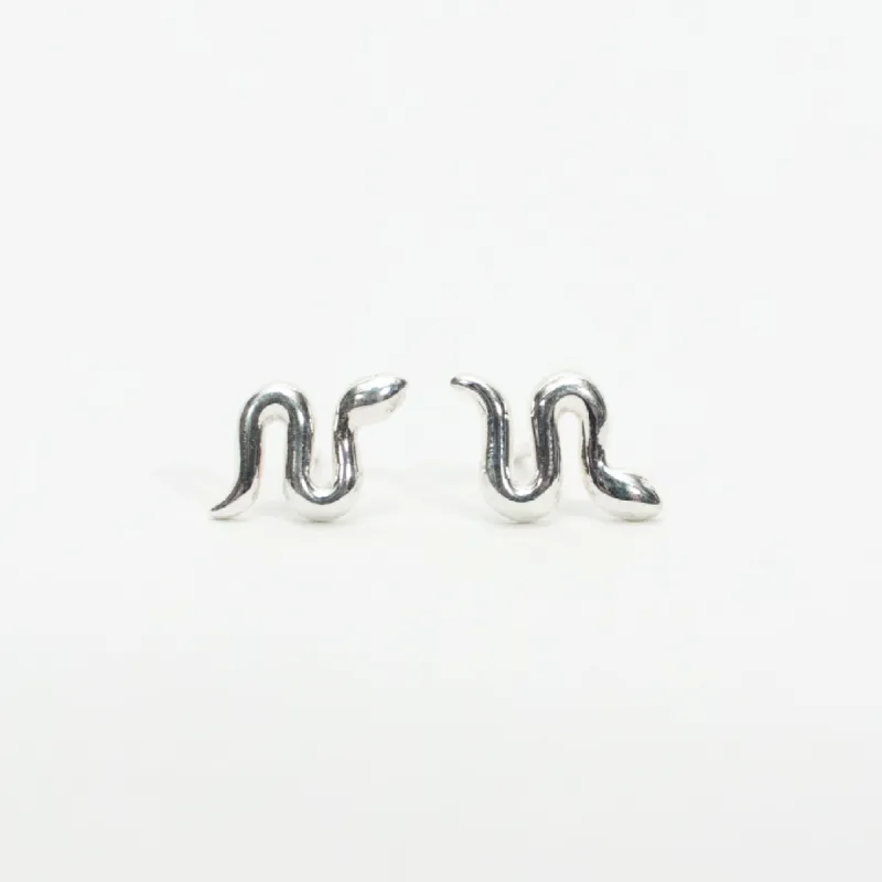 Silver Year of the Snake Studs sold by Silver Lotus