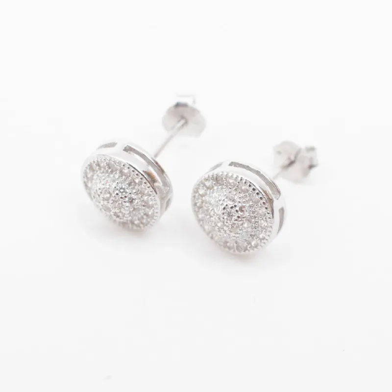 Round Cubic Studs sold by Silver Lotus