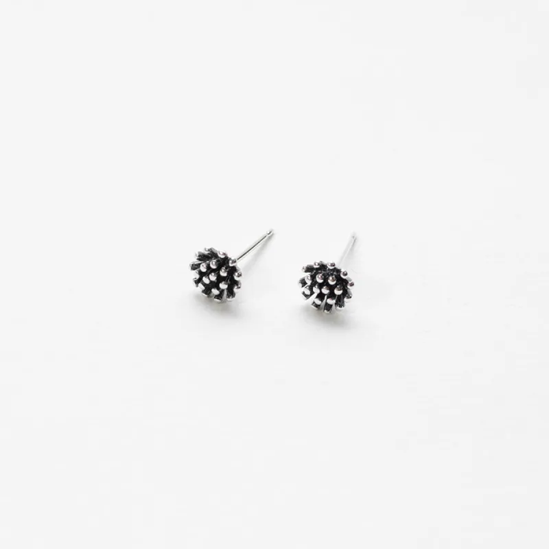 Oxidized Silver Burst Studs sold by Silver Lotus