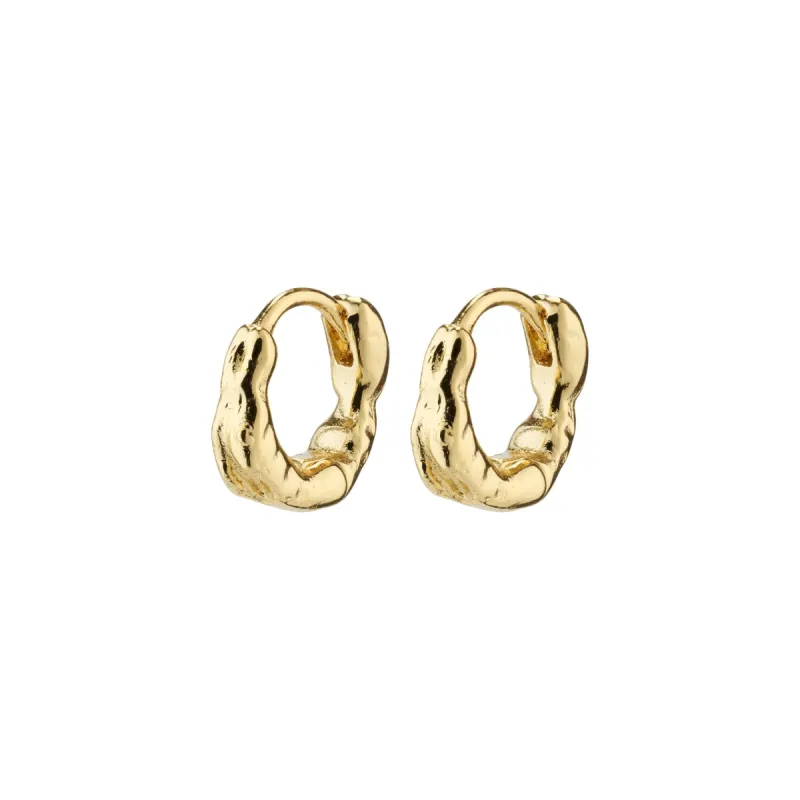 Eddy Mini Gold Plated Hoops sold by Silver Lotus