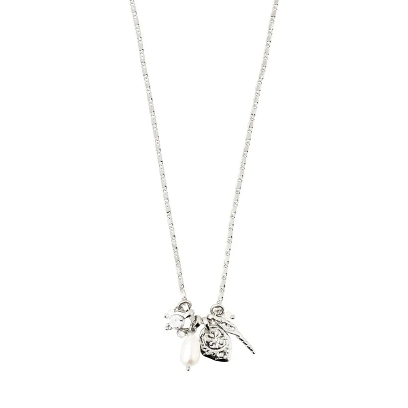 Morgan Silver Plated Charm Necklace sold by Silver Lotus