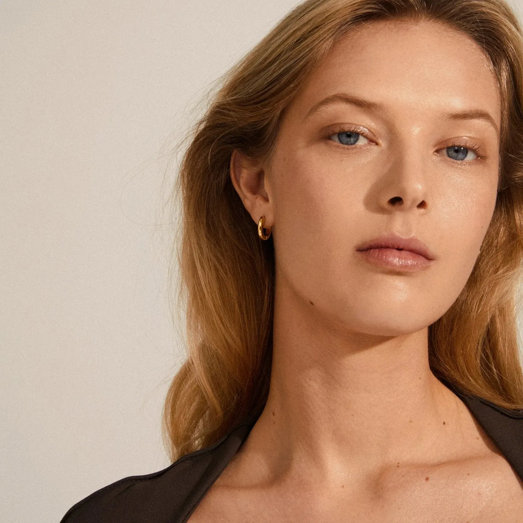 Tyra Gold Plated Hoops sold by Silver Lotus product image thumbnail 2