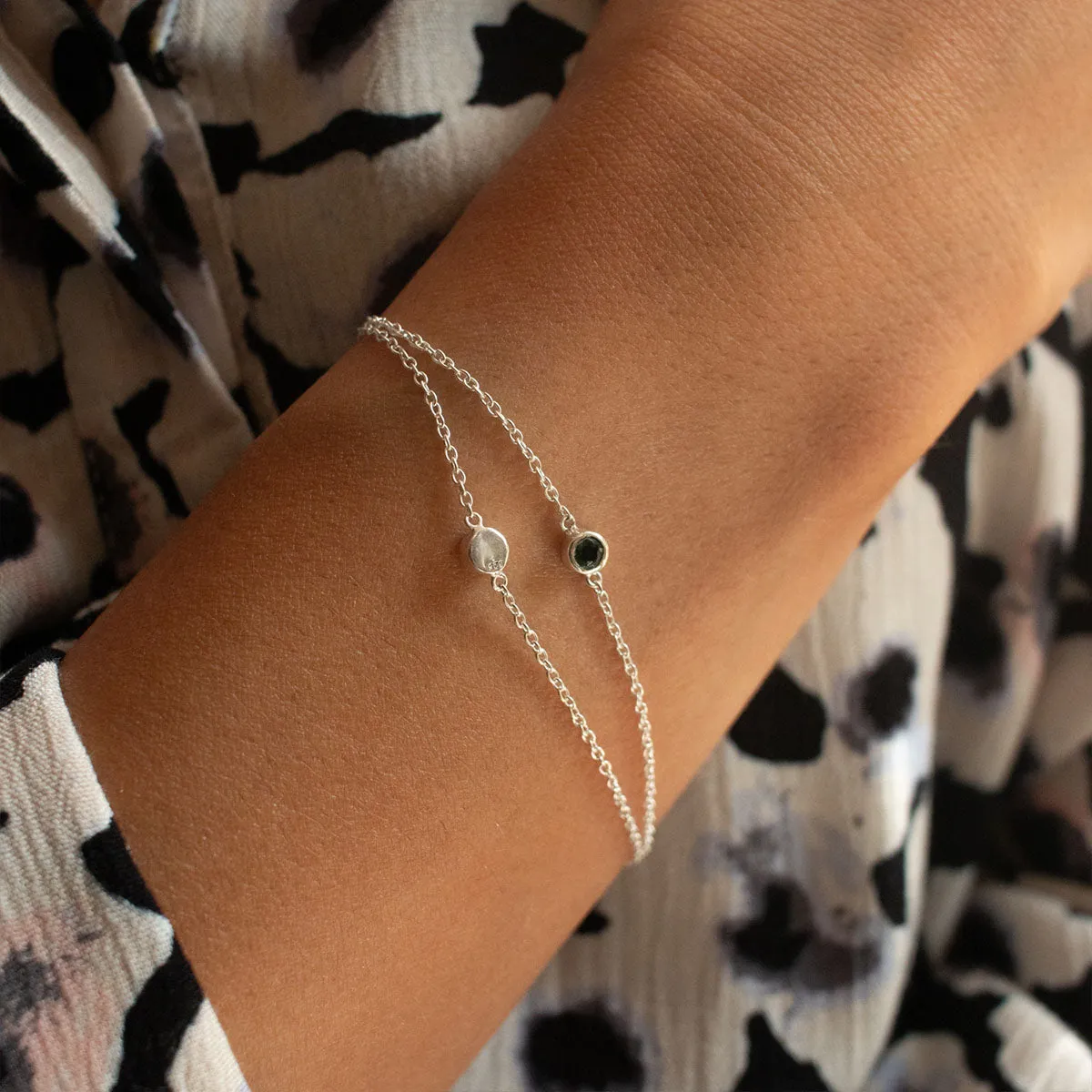 Rainbow Moonstone Solitaire Bracelet sold by Silver Lotus product image thumbnail 2