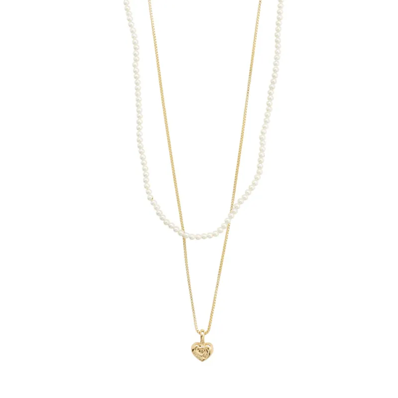 Arlet Gold Plated 2-in-1 Necklace Set sold by Silver Lotus