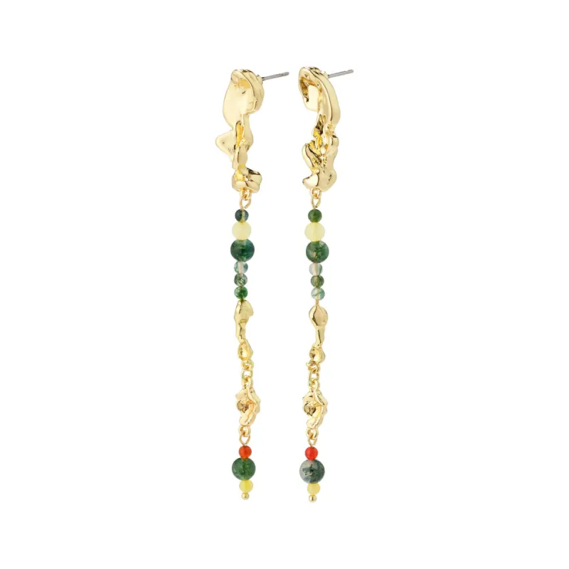 Niya Gold Plated Drop Earrings sold by Silver Lotus