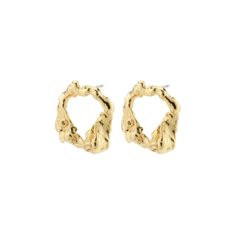 Smile Gold Plated Earrings sold by Silver Lotus