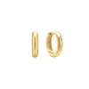 Gold Plated Micro Huggie Hoops sold by Silver Lotus