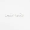 Silver Chain Link Hoops sold by Silver Lotus