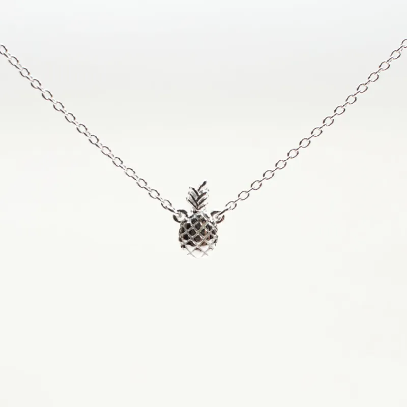 Silver Pineapple Necklace sold by Silver Lotus