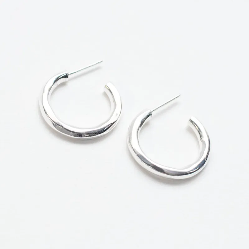 Silver Tube Hoops sold by Silver Lotus