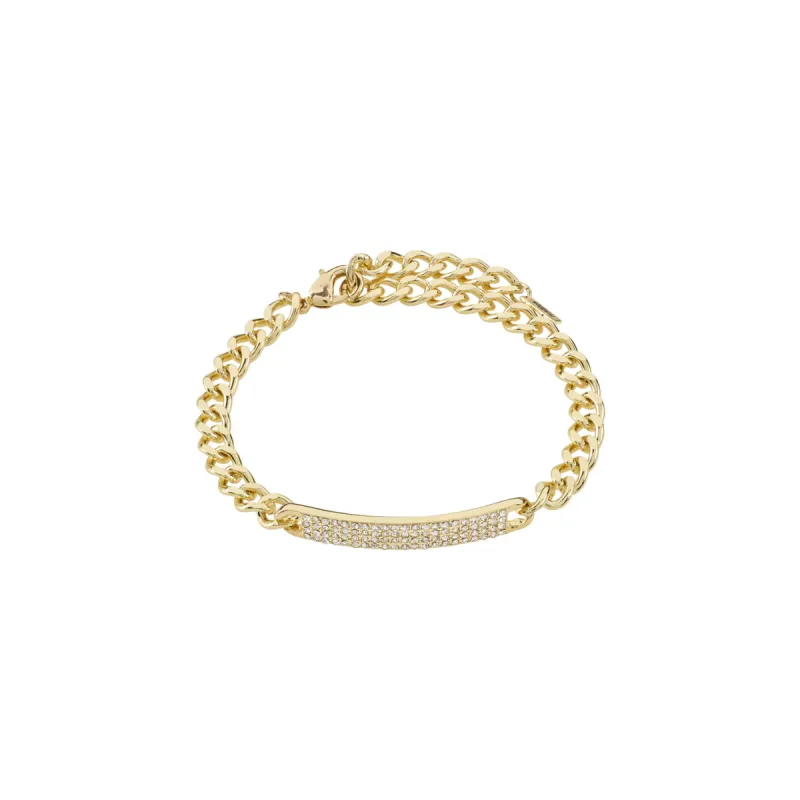 Heat Gold Plated Crystal Bracelet sold by Silver Lotus