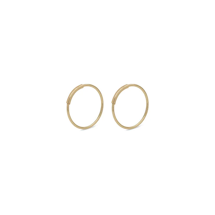Raquel Small Gold Plated Hoops sold by Silver Lotus