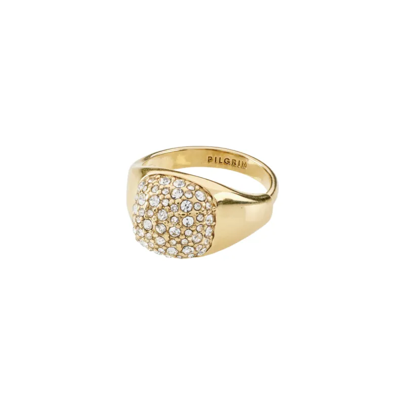 Cindy Gold Plated Crystal Ring sold by Silver Lotus