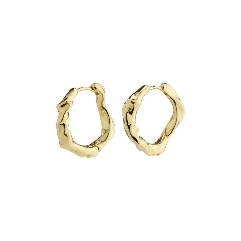 Anne Gold Plated Hoops sold by Silver Lotus