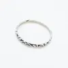 Thin Oxidized Silver Scroll Ring sold by Silver Lotus