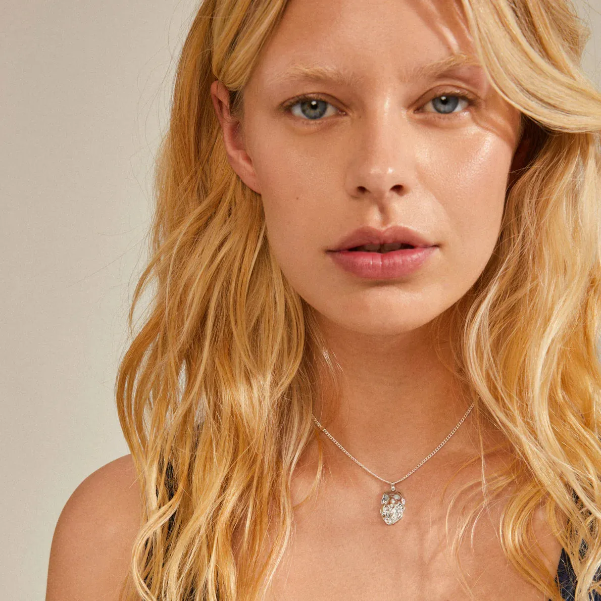 Sun Silver Plated Coin Necklace sold by Silver Lotus product image thumbnail 2