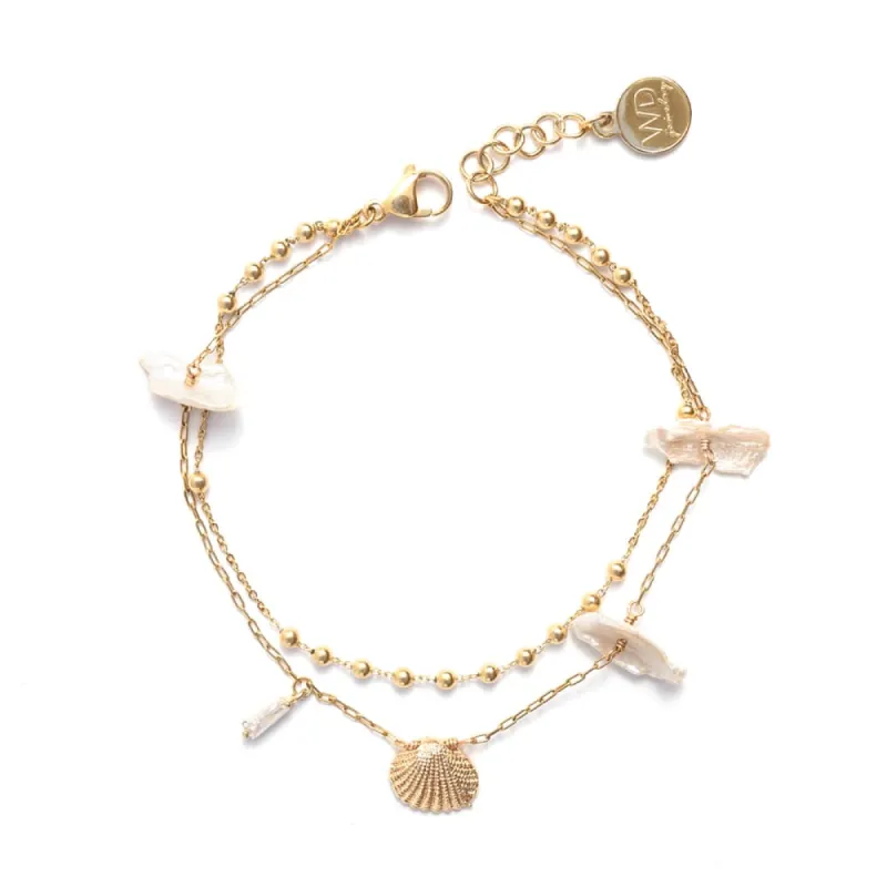 Shelly Gold Anklet sold by Silver Lotus