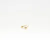 Round Gold Vermeil Cubic Zirconia Studs sold by Silver Lotus