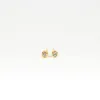 Round Gold Vermeil Cubic Zirconia Studs sold by Silver Lotus