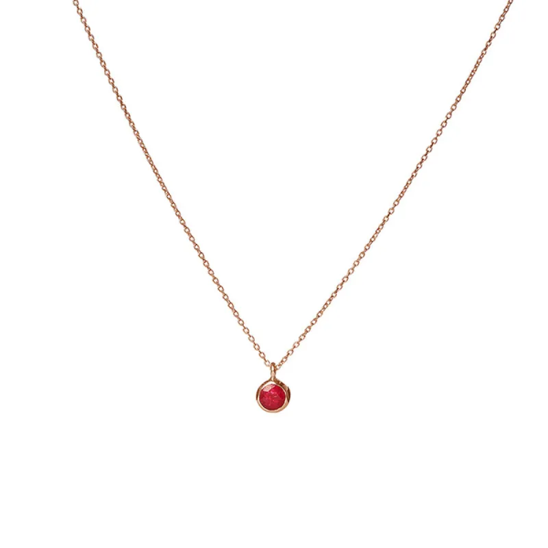 July Birthstone Necklace sold by Silver Lotus