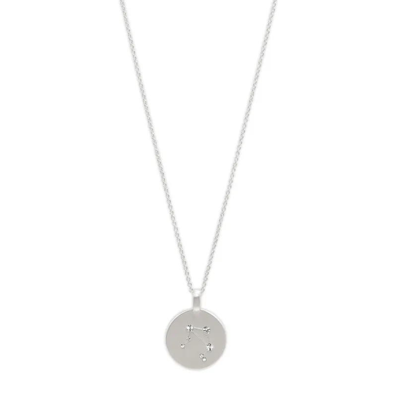 Libra Star Sign Silver Plated Necklace sold by Silver Lotus