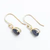 Black Onyx Gold Vermeil Teardrop Earrings sold by Silver Lotus